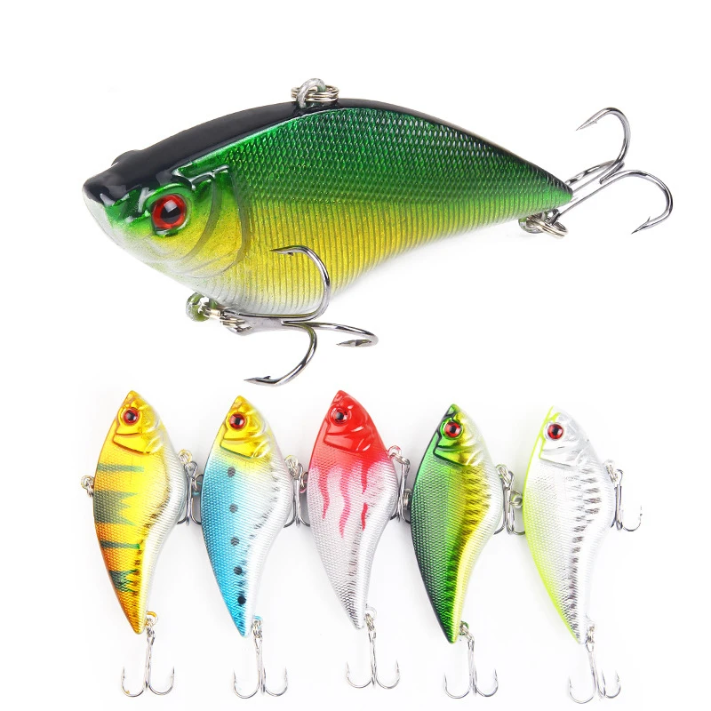 

VIB Fishing Lures 1 Piece 7cm 16.1g Sinking Jerkbait Vibration Wobblers Plastic Rattlin VIB Hard Lure Artificial Bait