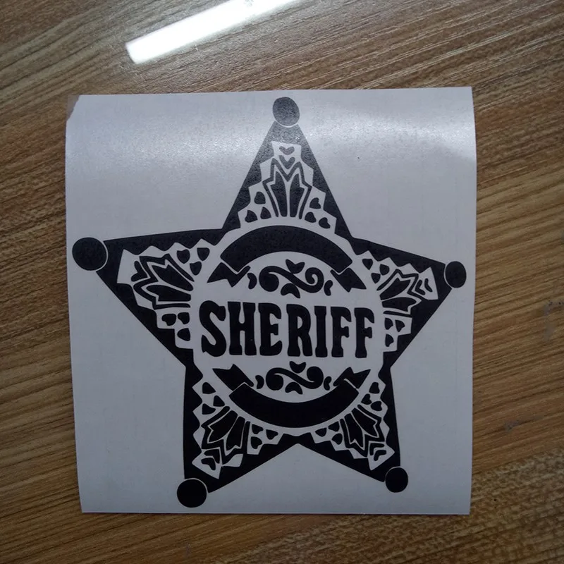 Sheriff Logo Vinyl Sticker Decal Car Auto Laptop Glass Bumper Door - Image 5