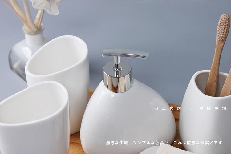 Ванная керамика аксессуары набор мыла дозирующая зубная щетка HolderTumblerSoap блюдо Товары для ванной комнаты