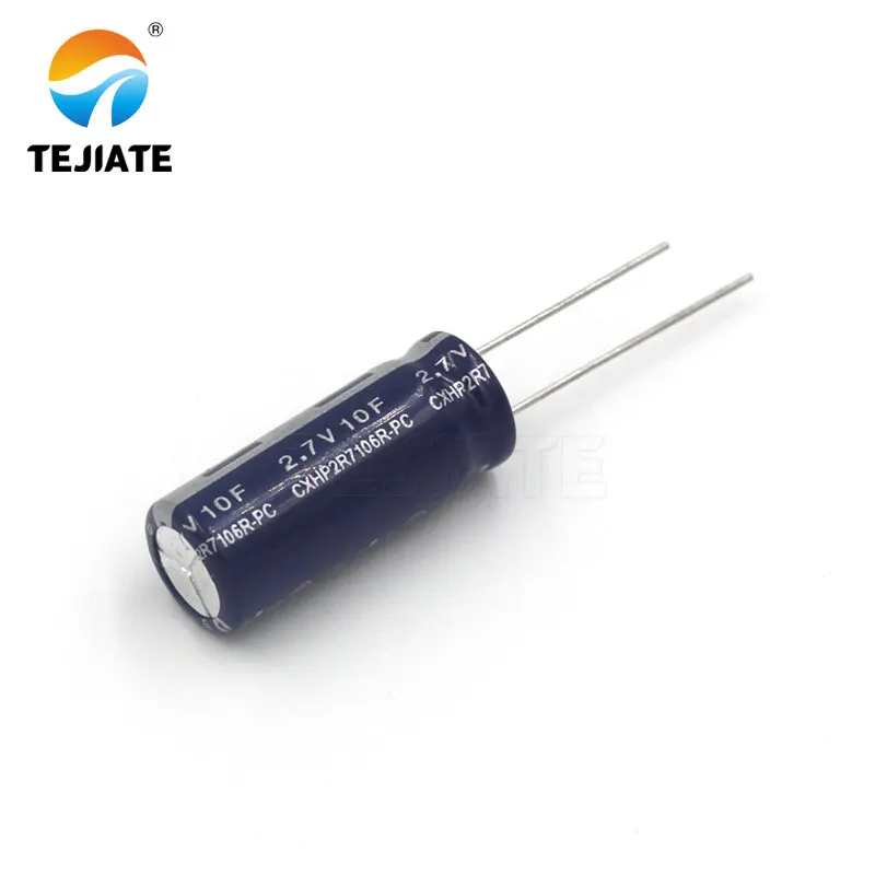 2PCS super capacitor farad capacitor 2.7V 2F 3.3F 4F 4.7F 5F 6F 7F 8F 10F 15F 20F 25F 30F 60F