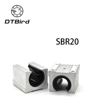 

4 pcs SBR20UU SBR20 Linear Bearing 20mm Open Linear Bearing Slide block 20mm CNC parts linear slide