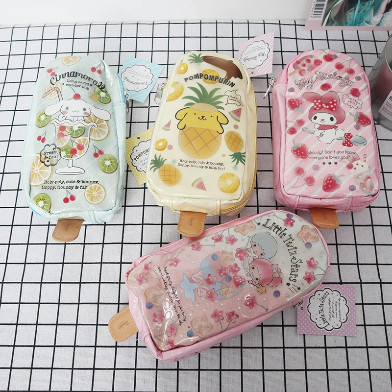 

Cartoon Cosmetic Makeup Bag Little Twin Stars My Melody Cinnamoroll Pudding Dogs Handbag Organizer Christmas Gifts Storage Bag