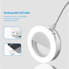 WRUMAVA украшает кожу телефон светодиодный кольцевой селфи свет перезаряжаемая вспышка фотография светящаяся лампа для iPhone 7 8 ipad samsung PC