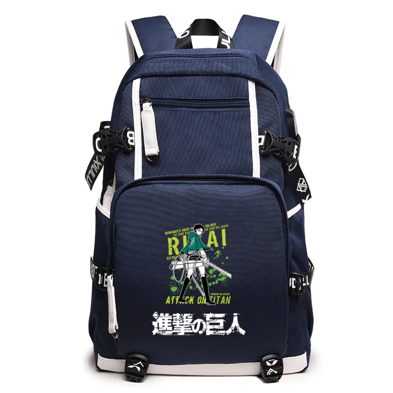 attack on titan roll top backpack