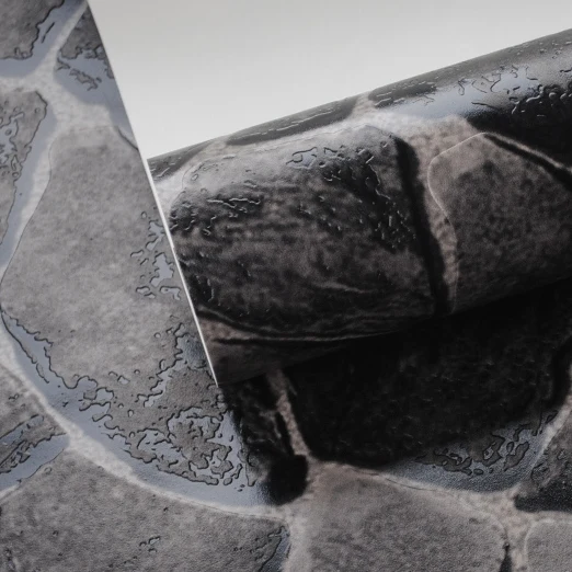 ПВХ черный 3d каменные стены Бумага Для Гостиная Спальня винил искусственного