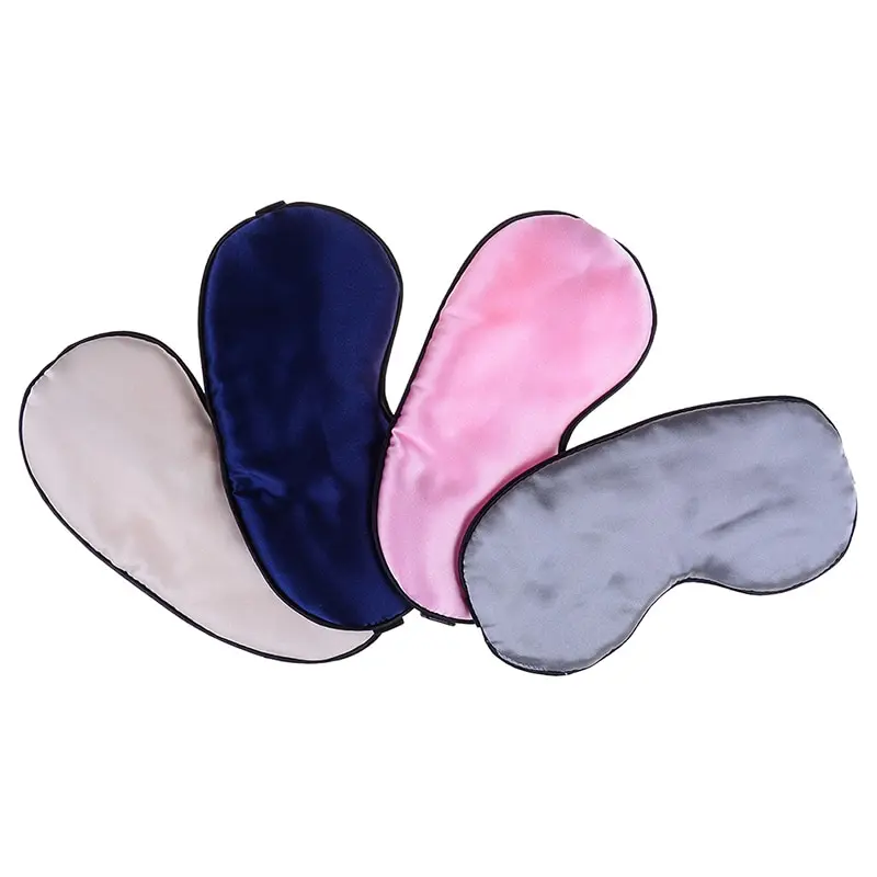 1pc Sleep Mask Supple Eye Shade Breathable Rest Blindfold Eye Cover Travel Portable Eyepatch Night Sleeping Mask