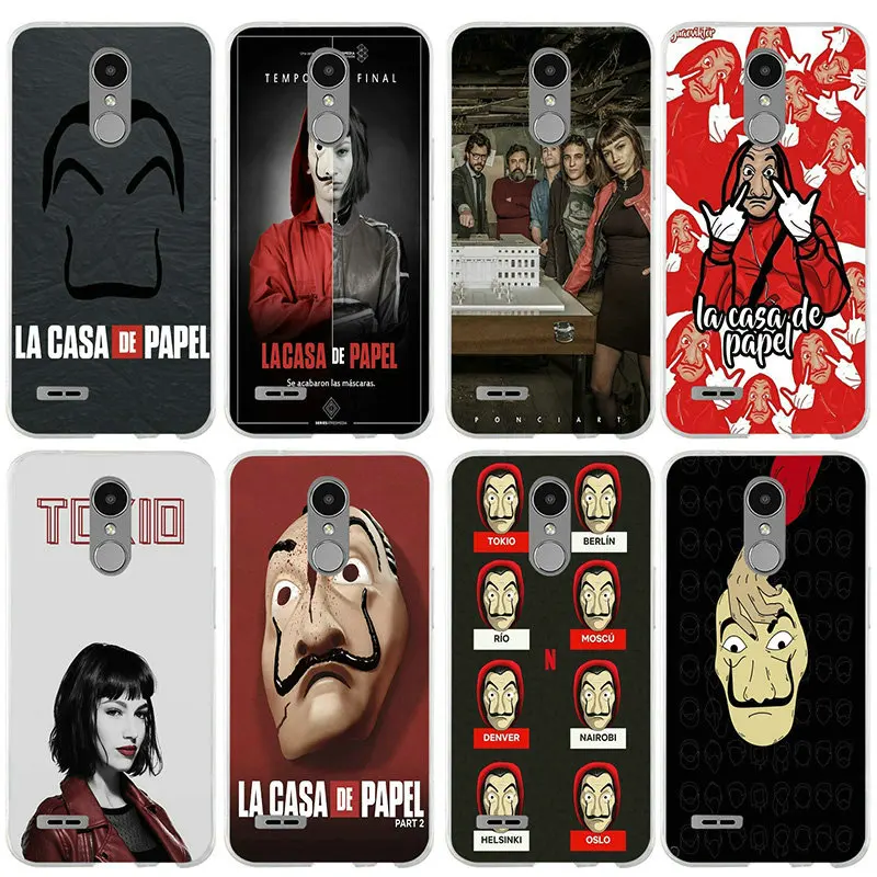 

For LG V10 V20 V30 G2 G3 Mini G4 Stylus G5 G6 K4 K7 K8 K10 2017 Nexus 5X Coque Soft TPU Silicon Phone Case La Casa De Papel