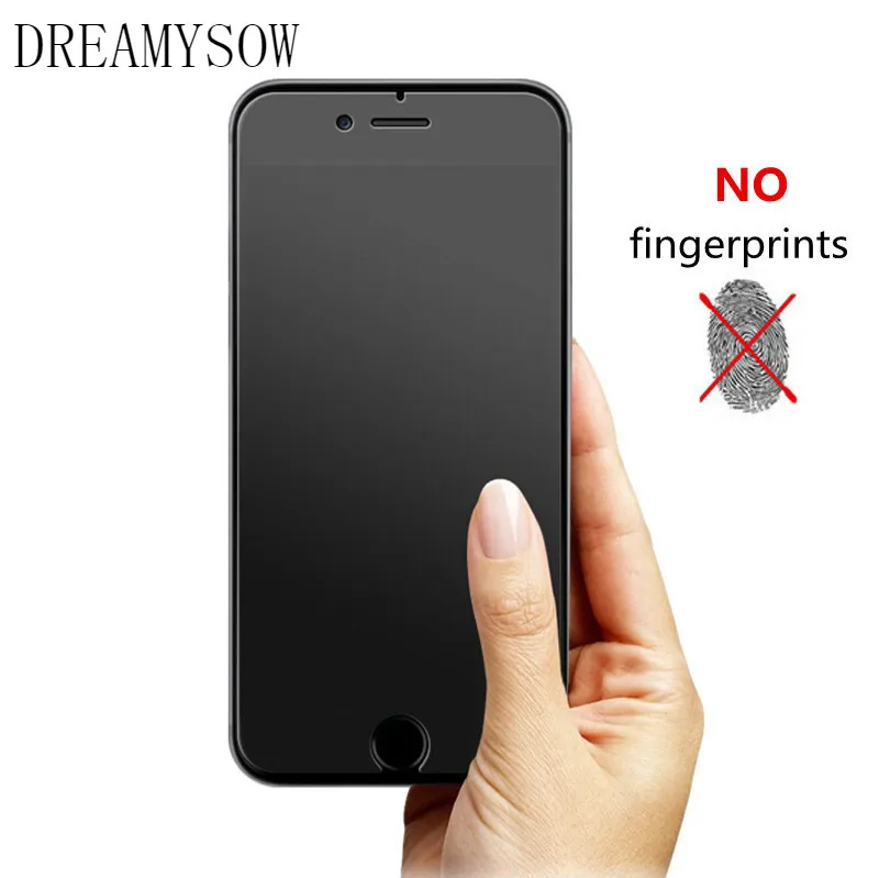 

Matte Frosted no fingerprint Screen Protector For iPhone 5 5S 5C SE 9H Glass For iphone X Xs max 8 7 6 6S Plus Protective Film