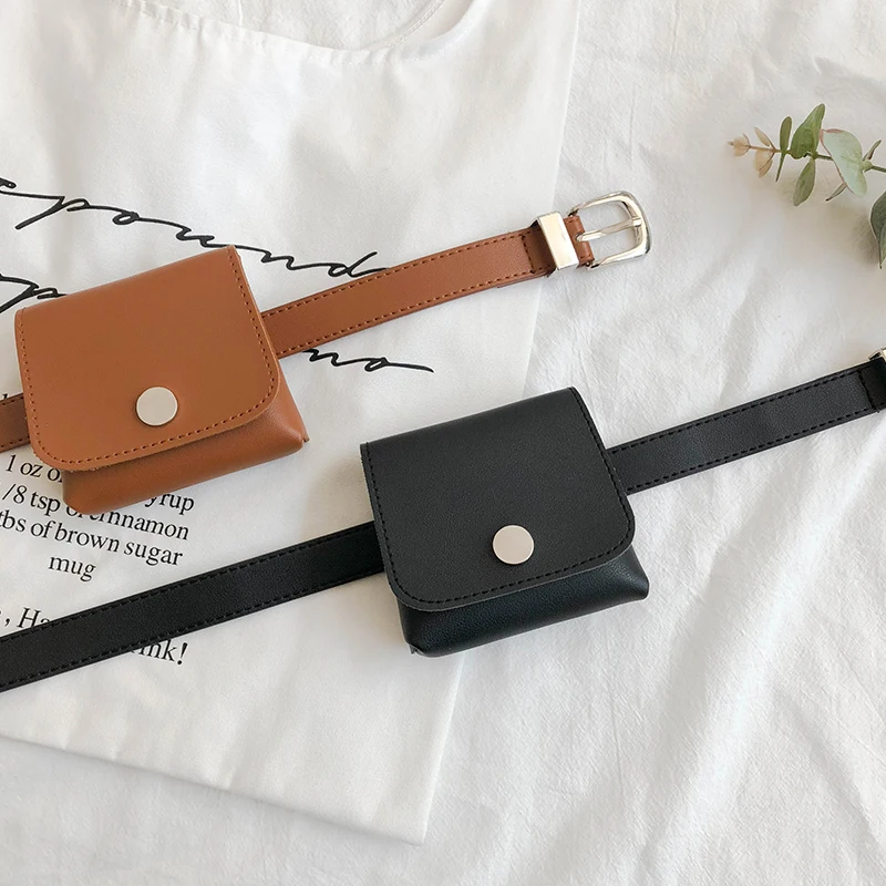 2019 PU Leather Waist Bags Women Designer Fanny Pack Fashion Belt Bag Female Mini Waist Pack Pu ...