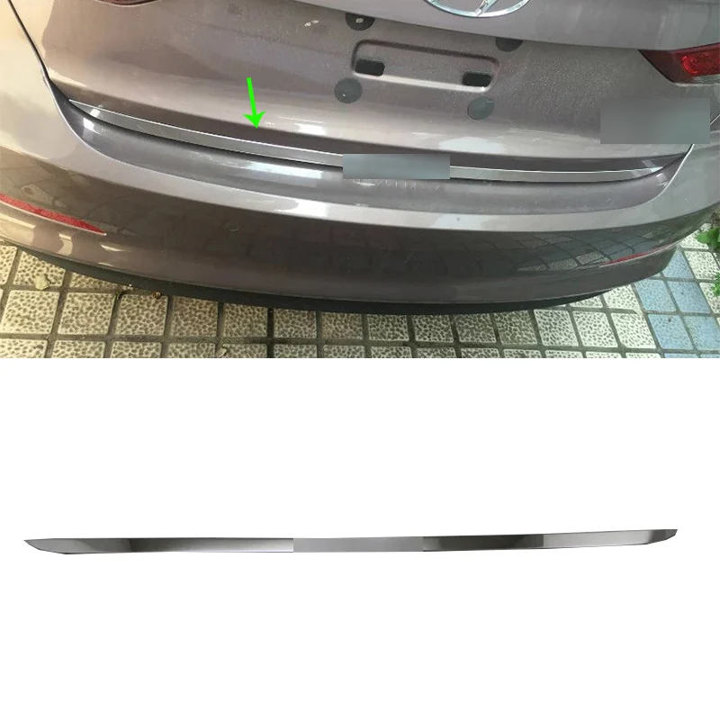 

Car Accessories Exterior Decoration Stainless Steel Rear Tail Door Gate Molding Cover Trim For Hyundai Elantra 2018 Car-styling