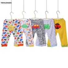 YWHUANSEN/милые штаны на подгузник с героями мультфильмов; летние хлопковые штаны с вышивкой для маленьких мальчиков и девочек; одежда для малышей; детские вещи; брюки для детей