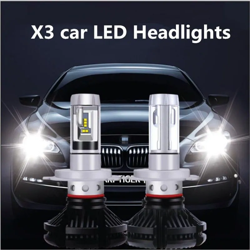 2 шт. 2019 led h7 h4 H3 H8 H9 H11 H13 9005 hb3 9006 hb4 72 Вт 12000lm 12 В 24 X3 H1 лампа автомобильная фара месяца