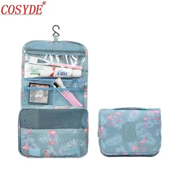 

Portable Travel Cosmetic Bag Neceser Nylon Make Up Bag Organizer Hanging Toiletry Bag For Woman Men Waterproof Bathroom Wash Bag