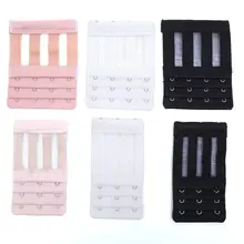 Healmeyou 3 ряда 3/4 Крючки Для женщин Регулируемый бюстгальтер ремень удлинитель Пряжка 1 пара