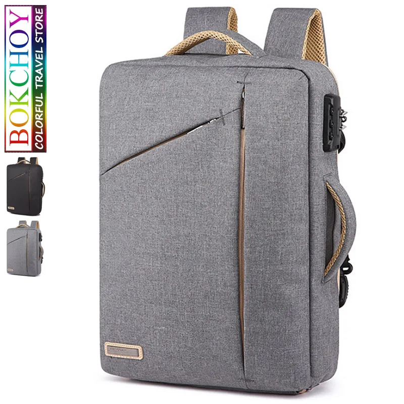 Laptop Backpack with Password lock 15 Inch Hidden Strap Portable Bag