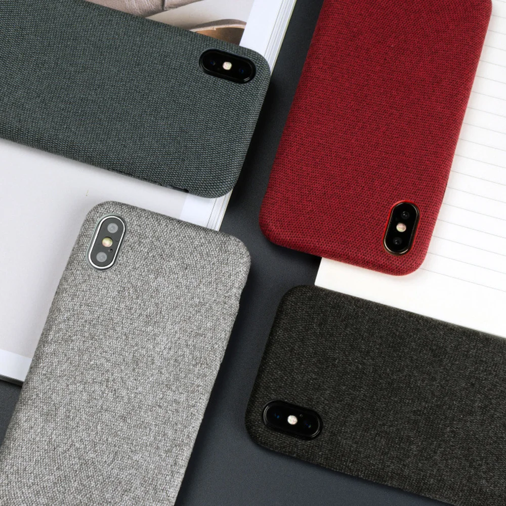 

Plain Suede Phone Cases For iPhone X XS Max XR 6 6s 7 8 Plus Plush Soft Cloth Simple Business Full Cover Shell Ultra Thin Light