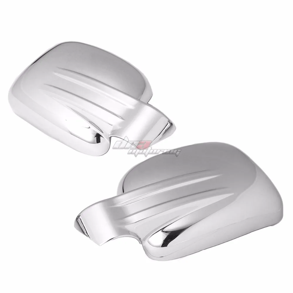 

02-07 FOR JEEP LIBERTY KJ 4DR CHROME PLATED SIDE MIRROR FULL COVER PAIR TRIM CAP