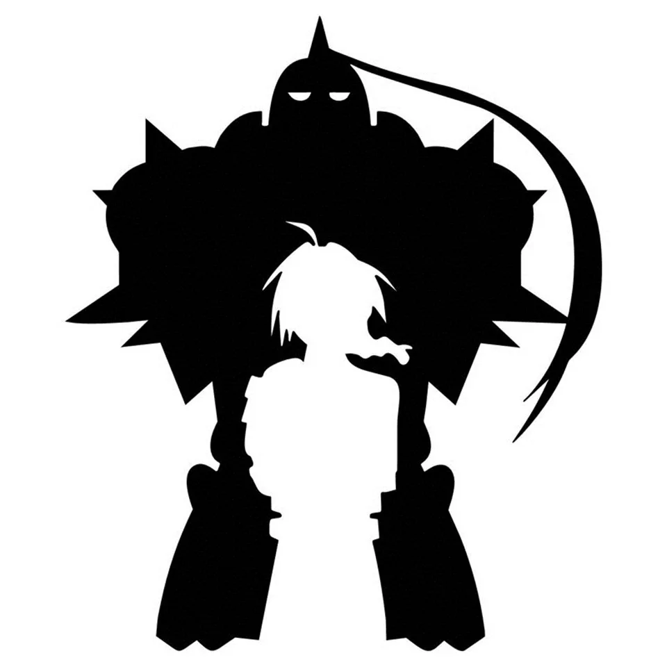 15cm17.7cm Fullmetal Alchemist(FMA) Anime Vinyl Car Styling Car Sticker  (6)
