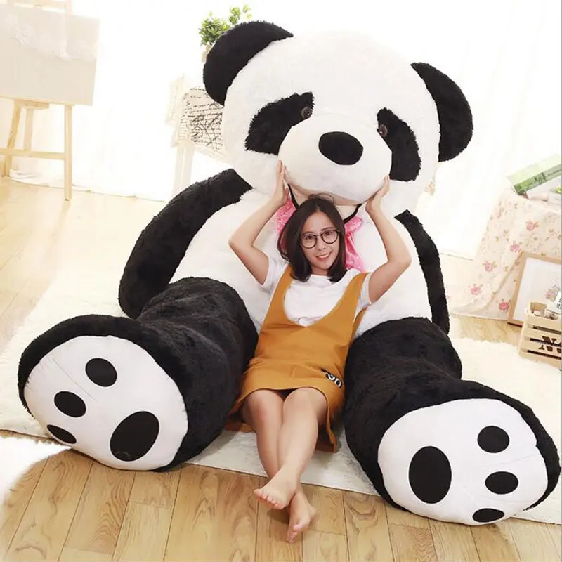 Мягкие и плюшевые животные, 260 см, гигантская большая панда, кукла, игрушки, галстук, панда, мягкая плюшевая панда, медведь, кукла, детские подарки, игрушки для девочек
