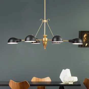 

Golden living room Pendant Lights study lighting creative personality bedroom lights fashion 6 heads pendant lam LU630209 ZL392