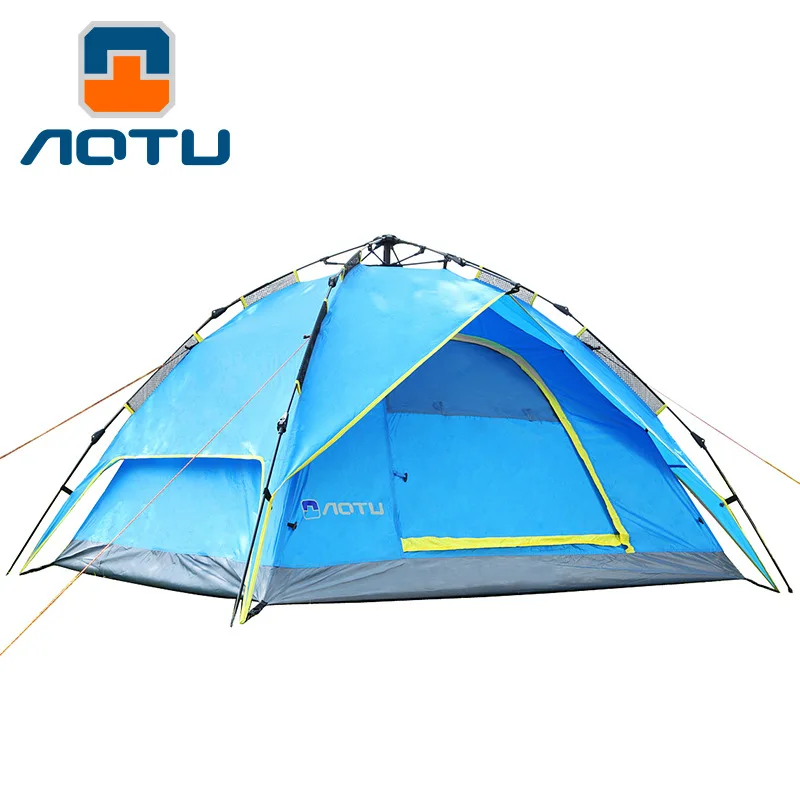 Sports Upgrading Automatic Double 3-4 Person Air-Defense Rainstorm Camping Tents Outdoor Thickening Le Nest At6507