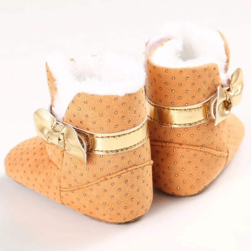 Новое поступление Детские супер теплая обувь модные зимние детские хлопковые теплые сапожки для мягкая подошва противоскользящие ботинки