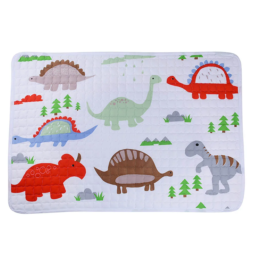 Детский игровой коврик, мягкий хлопковый белый динозавр, детская палатка для игр, ковер для пола, детское одеяло INS, ползание младенца, игровой коврик - Цвет: TP00-M04