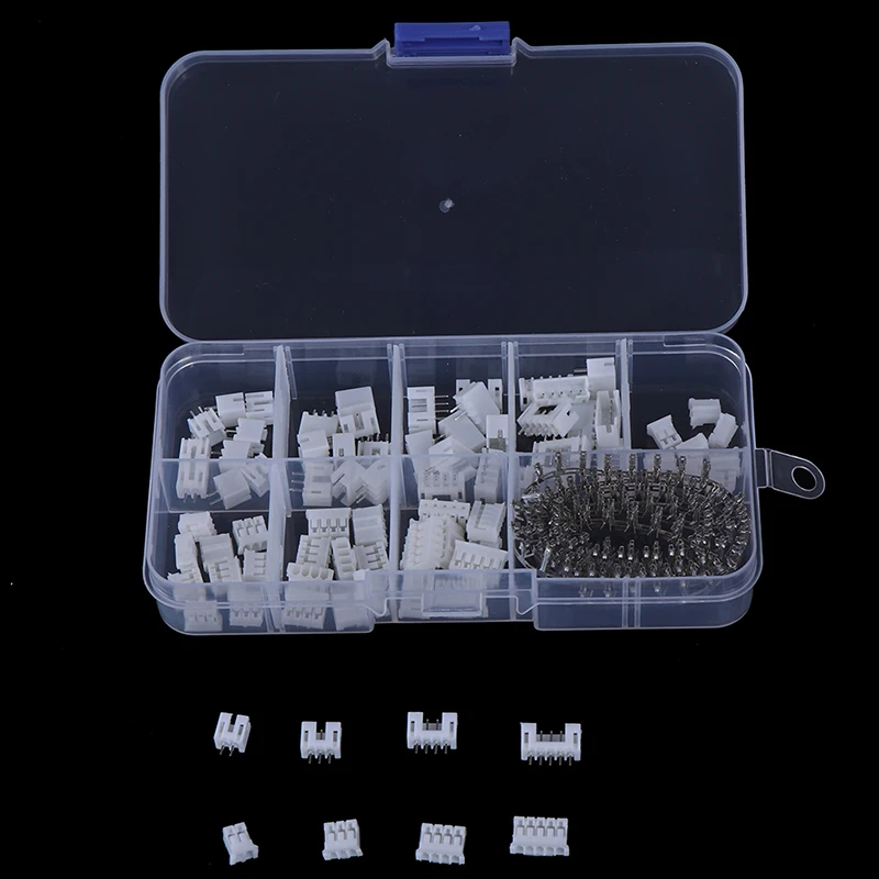 230pcs PH2.0 2p 3p 4 Pin 2.0mm Pitch Terminal Kit Pin Header Connectors
