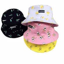 Модная унисекс хлопковая шляпа с банановым узором, шапки в стиле хип-хоп, летние женские пляжные шляпы для рыбалки