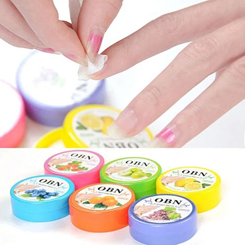 

New arrival 1Box/32Pcs Flower Flavor Nail Art Polish Vanish Remover Wet Wipes Paper Towel Color Nail Art Tools Random
