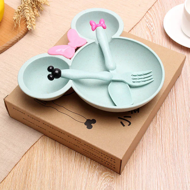 3Pcs/Set Baby Food Storage Tableware Toddle Solid Cute Cartoon Dishes Kids Plate Bowl Eco-friendly Children Training Dinnerware 3Pcs/Set Baby Food Storage Tableware Toddle Solid Cute Cartoon Dishes Kids Plate Bowl Eco-friendly Children Training Dinnerware