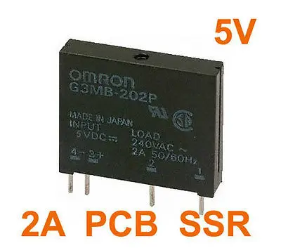 

10 pcs G3MB-202P DC-AC PCB SSR In 5VDC,Out 240V AC 2A Solid State Relay