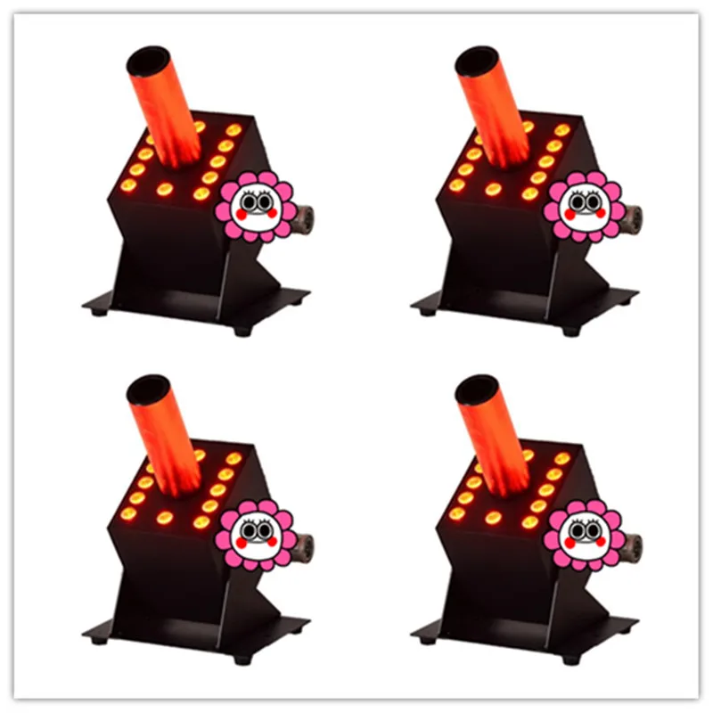 4 шт. DMX512 Shooting Up 7-8 метров CO2 Jet Колонка машина 3в1 RGB 12x3 Вт Cannon Smoke 70 LED | Лампы и