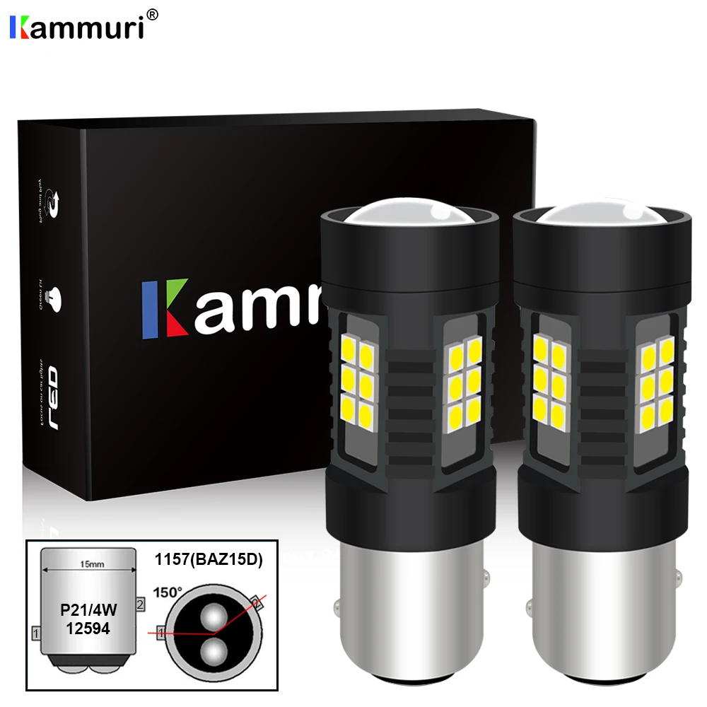 

2Pcs 1157 Led Bulb P21/4W BAZ15D 21SMD LED Auto Leds Bulbs Brake Tail Lamp Car DRL Backup light 12V 24V White Yellow Amber Red