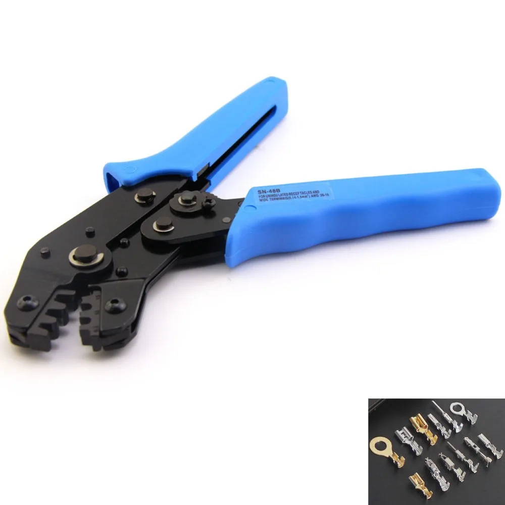 

Hkyrd Car Stying Tools Crimping Pliers Terminal Pliers Cable Clamp Can Be Pressed Terminal Diameter 0.5~1.5mm T0.05