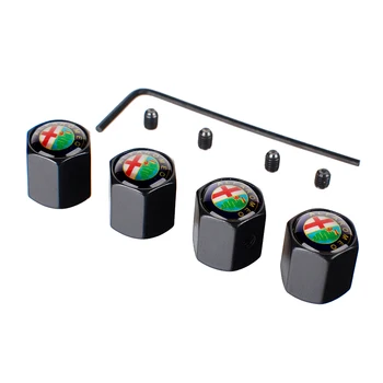 

For Alfa Romeo 159 147 156 166 Giulietta Giulia Mito GT Spider Brera Wheel Decoration Anti-theft Waterproof Tire Valve Stem Caps