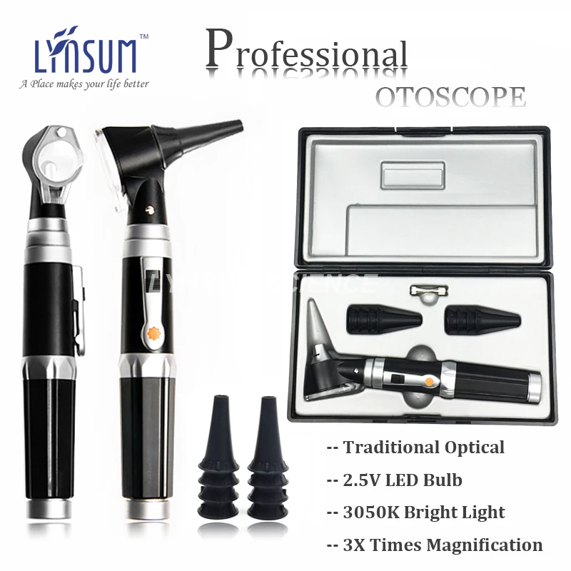 CE Traditional Otoscope Professional Otoscopio ENT Diagnostic Kit