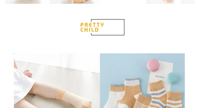 INPEPNOW 5 Pair/lot Baby Boy Striped Socks Soft Cotton Infant Socks Cute Cartoon Pattern Kids Socks Winter For Girl WZ-CZX53