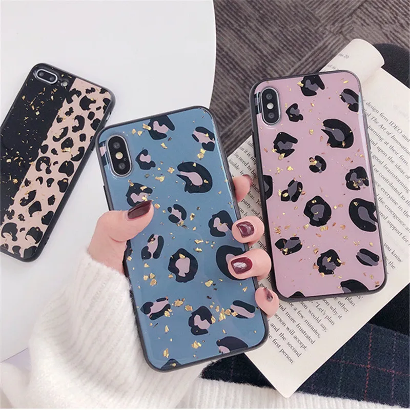 

Fashion Colorful Leopard Print Phone Case For iphone X XS Max XR Case For iphone 6 6s 7 8 plus Back Cover Luxury Soft Cases