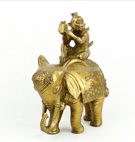

B0601 321 Copper Monkey Monkey worship phase like backgammon or fortune prosperous career promotion as on copper