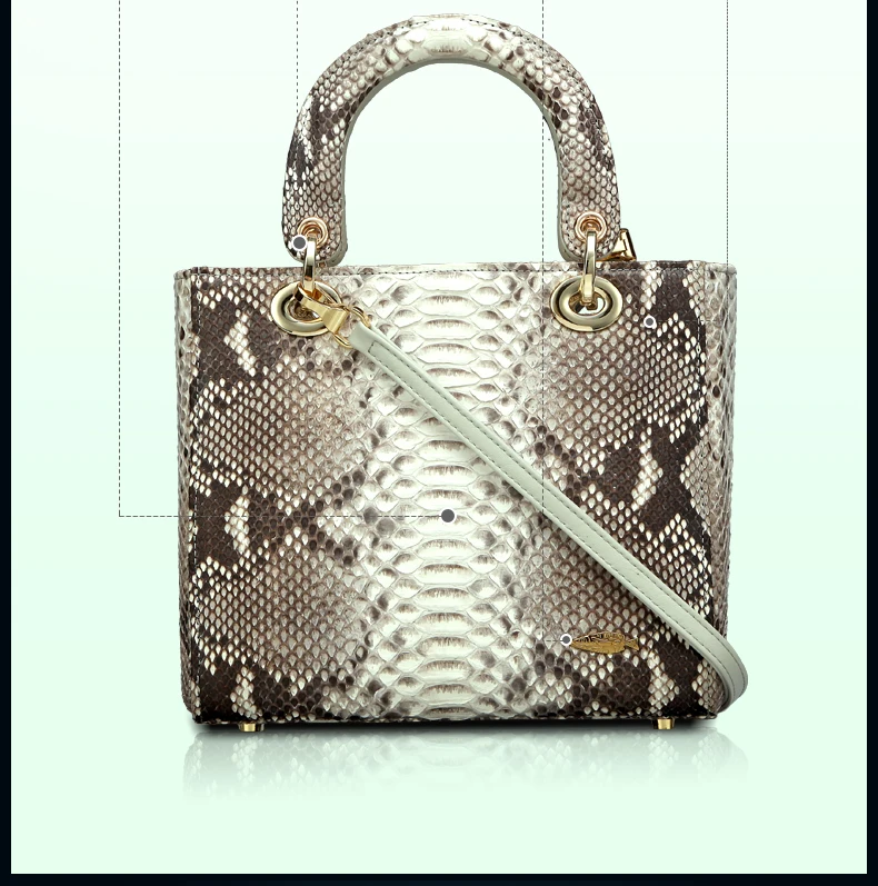 Yuanyu новая сумка из кожи питона для женщин. Импортная женская кожаная сумка из змеиной кожи