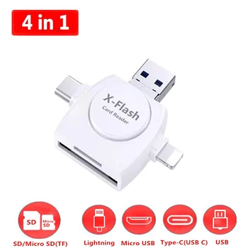 

4in1 Mobile phone card reader External USB-C2.0 Memory Stick Apply to Android Devices TF card reader imported IC Equipment