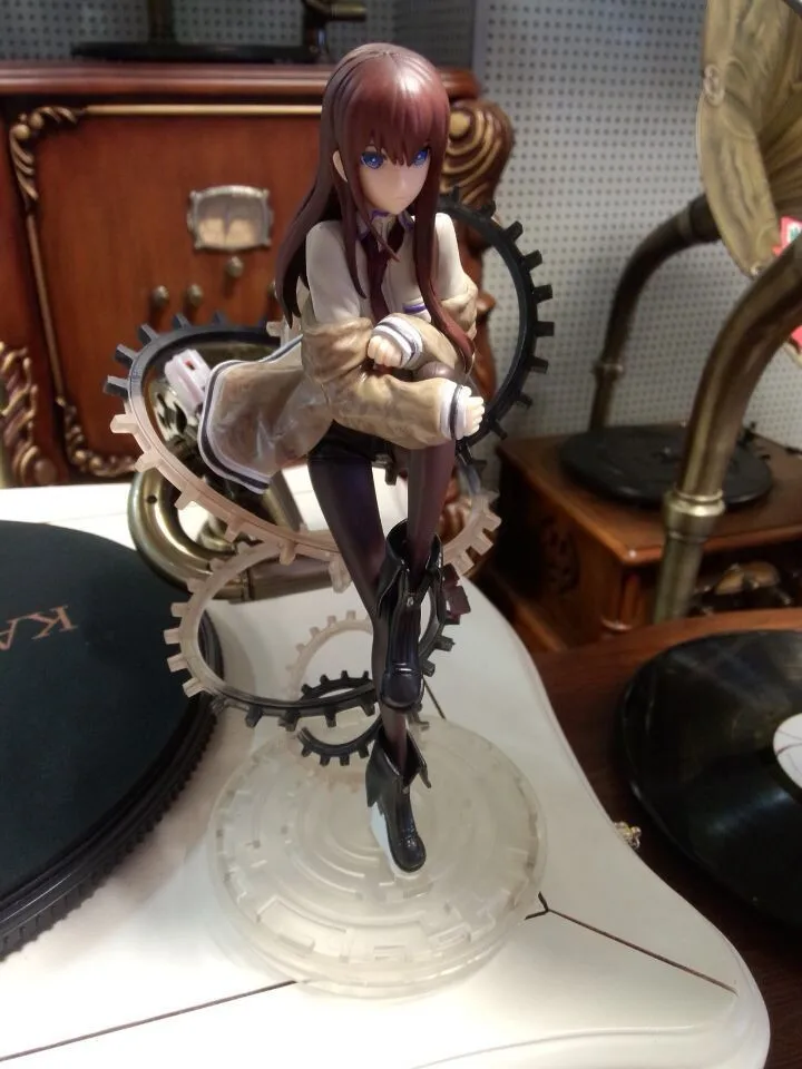 Huong Аниме Фигурка 21 см Steins Gate Makise Kurisu 1/8 Масштаб ПВХ фигурка Коллекция Модель игрушки рождественские подарки