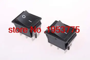 

20Pcs Black 6 Pin on/off 2 Position DPDT Boat Rocker Switch 250V/16A 125V/20A AC