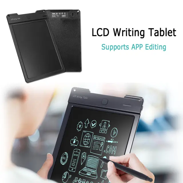 9/13inch LCD Writing Tablet Rewritable Pad Artwork Draft APP Painting Edit eWriter Digital Drawing Handwriting Pads with Pen