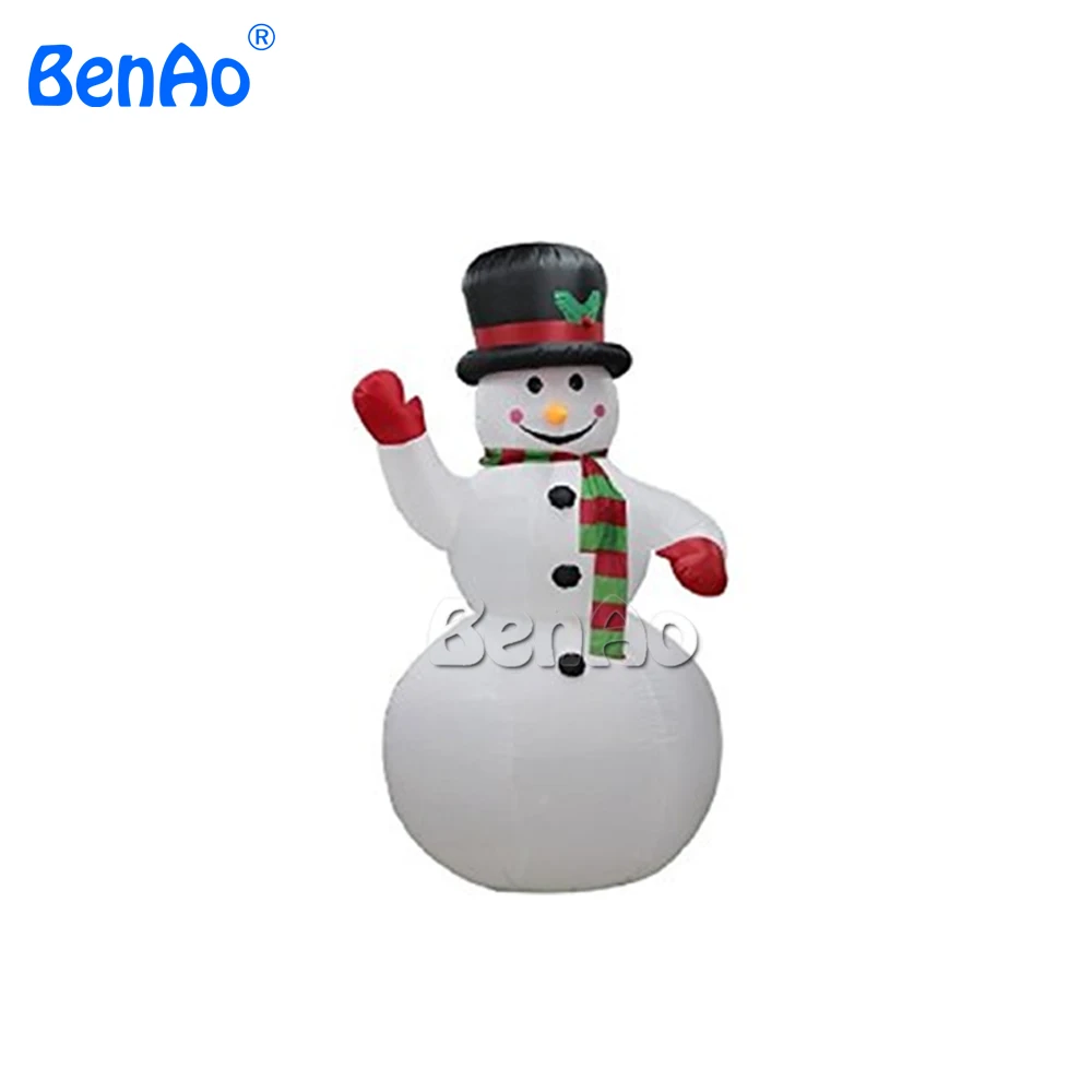 

X138 Inflatable Christmas snowman Waving Hand Inflatable Snowman for Christmas Decoration Cute Inflatable Decoration