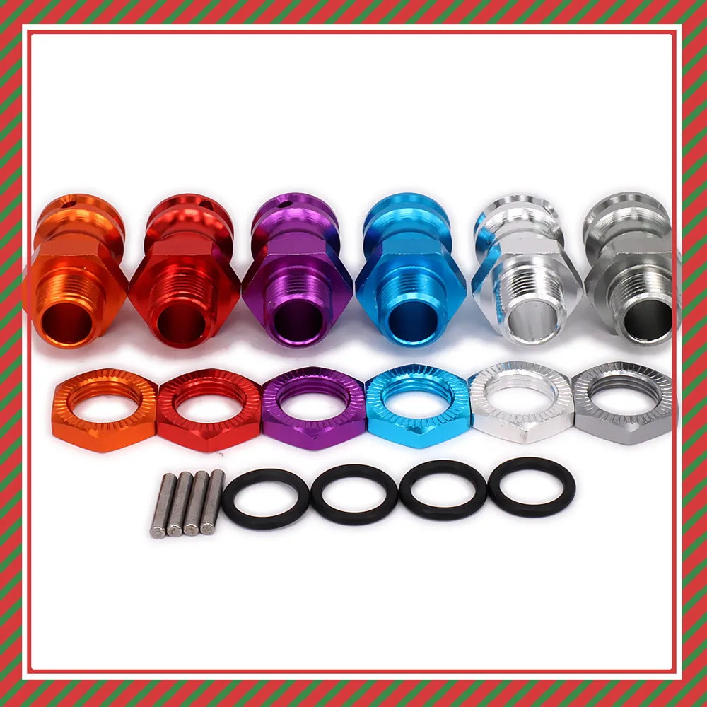 

Wheel Hex Hub M17 17mm M23 23mm Extension Adapter 12mm Nut x4 Longer Combiner Coupler For 1/8 RC Model Car Upgraded Parts HSP