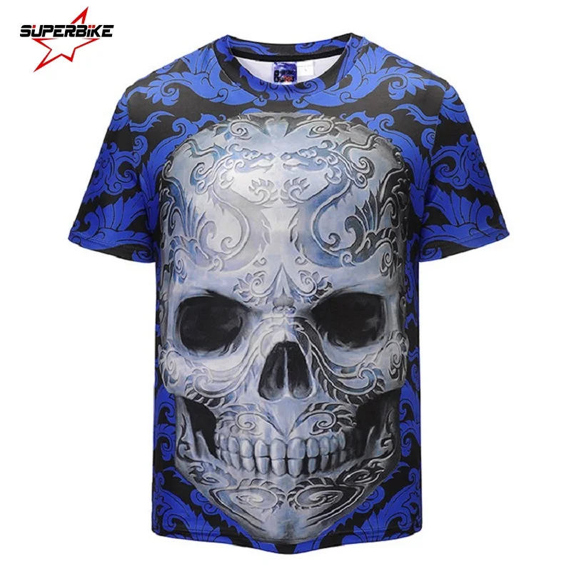 

3D Men Motorcycle T-Shirt Short Sleeve Dragon Shantou Wholesale Motor Male Summer Tshirt de manga curta para homem Drop Shipping