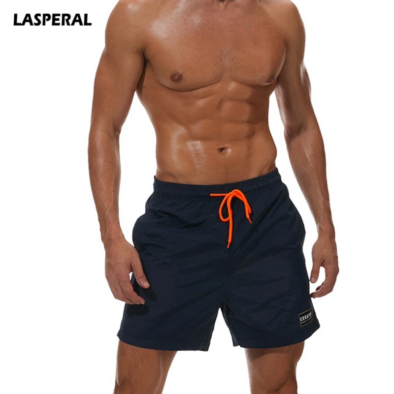 

LASPERAL Candy Color Men's Boxer Shorts Swimming Trunks Homme Sport Panties Boxer Brief Elastic Waistband Shorts Loose Plus Size