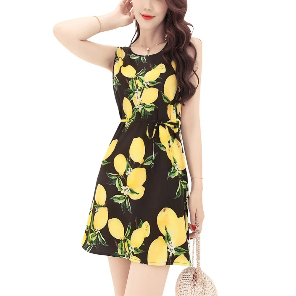 Fashion Women Dress New 2018 Summer Style Short Floral Print Casual Woman Chiffon Dresses Boho Beach Vestidos | Женская одежда